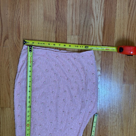 OH POLLY La Desirade Bordeaux Maxi Skirt in Rose prom formal special occasion 6 - Picture 10 of 17